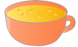 かぼちゃスープのイラスト
