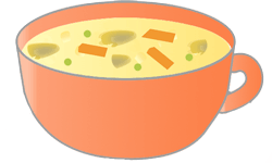 野菜スープのイラスト